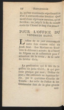 Pour L'Office Du Vendredi Saint