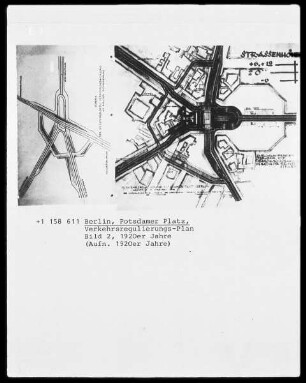 Berlin, Potsdamer Platz, Verkehrsregulierungs-Plan