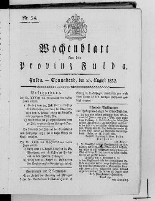 Nr. 34, Ausgabe vom 25. August 1832