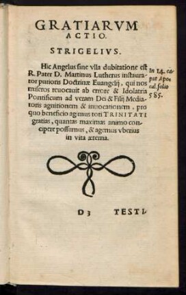 Gratiarum Actio.