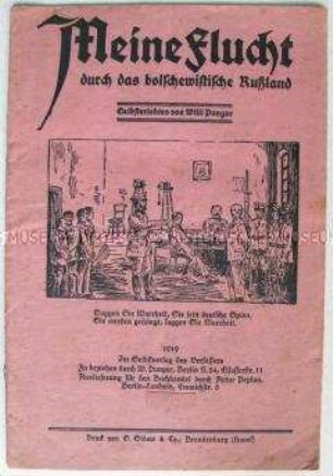 Antikommunistische Propagandaschrift über Revolution und Bürgerkrieg in Russland