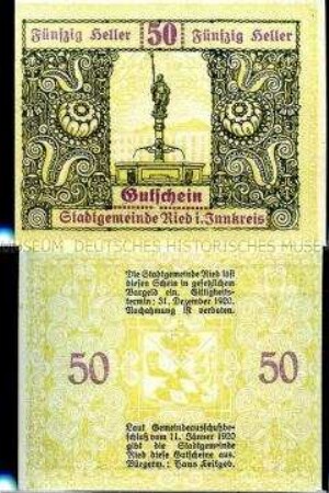 Ried, Oberösterreich 50 Heller