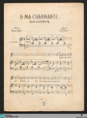 O ma charmante... : chansonnette