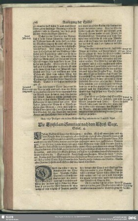 Die Epistel am Sonntage nach dem Christ-Tage, Galat. 4