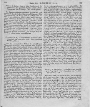 Rheinisches Taschenbuch. Auf das Jahr 1831. Hrsg. v. J. V. Adrian. Frankfurt am Main: Sauerländer [1830]