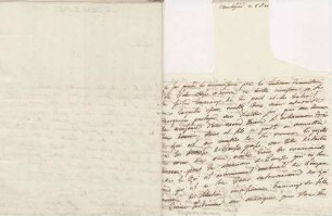 Dorothea von Württemberg an Karoline Luise von Baden (Montbéliard)