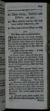 d) Vom Creuz, Trübsal und Leiden,[...]