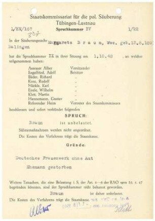 Braun, Margarete