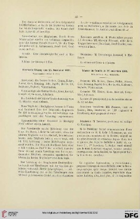 Vorstands-Sitzung vom 23. November 1904 / Séance du Comité du 23 novembre 1904
