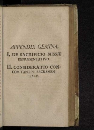 Appendix Gemina.