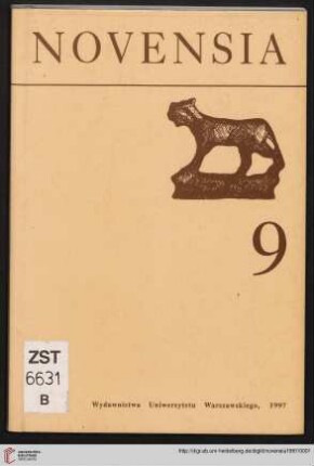 9: Novensia: Studia i Materiały