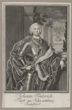 Bildnis des Johann Friderich Fürst zu Schwartzburg