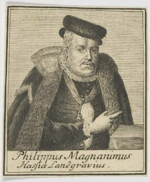 Bildnis des Philippus Magnanimus, Hassiae Landgravius