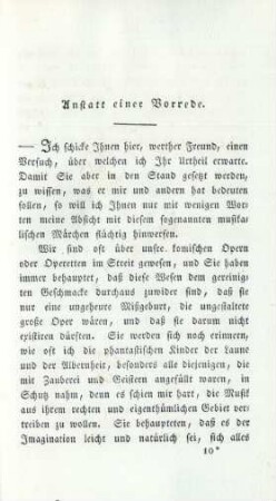 Anstatt einer Vorrede
