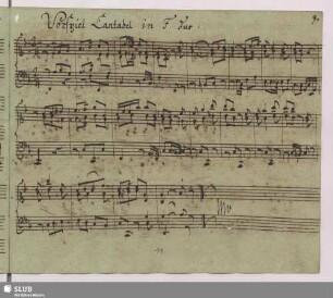 6. Anonymus: Vorspiel Cantabel in F dur.
