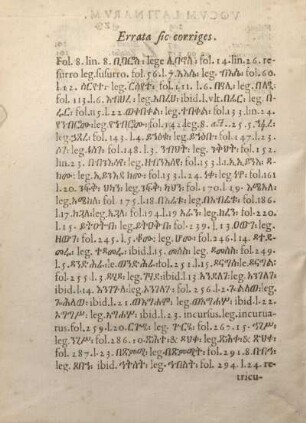 Errata sic corriges.