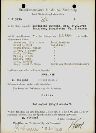 Wiegand, Magdalena