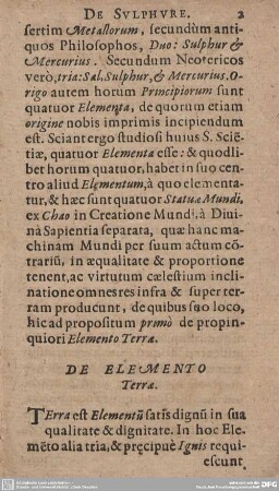 DE ELEMENTO Terrae.
