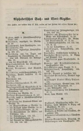 Alphabetisches Sach- und Wort-Register.