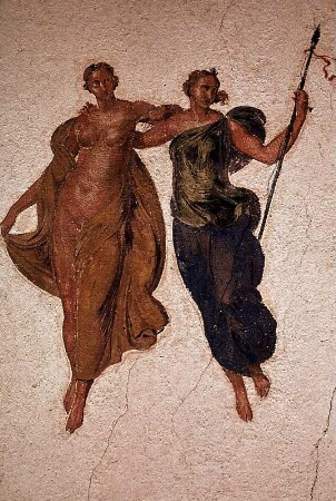 Malereien im pompejanischen Stil