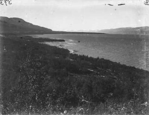 Flussdelta : Schweden, Lappland. Blick auf die Flussmündung des Pässisjåkk.