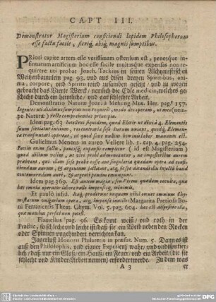 Caput III. Demonstratur Magisterium conficiendi...