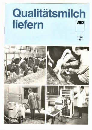 Qualitätsmilch liefern