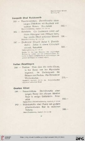 Gustav Klimt (Nr. 289-292)