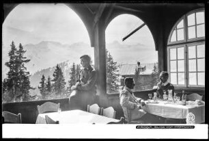 Arosa, Blick von der Pension Prätschli