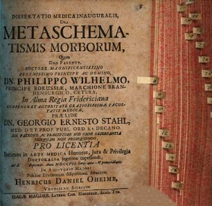 Diss. med. inaug. de metaschematismis morborum