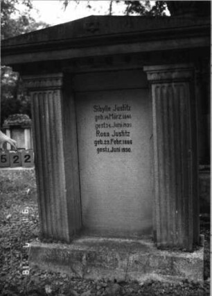Grabstein 1522 [Hahn S. 110 Grab-Nr. 2088/89]