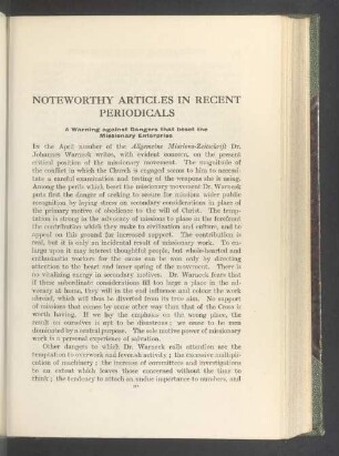 Noteworthy articles in recent periodicals