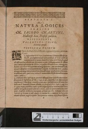 Disputationum logicarum publicarum decas: Text