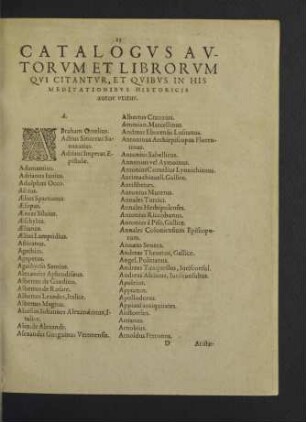 Catalogus Autorum et Librorum