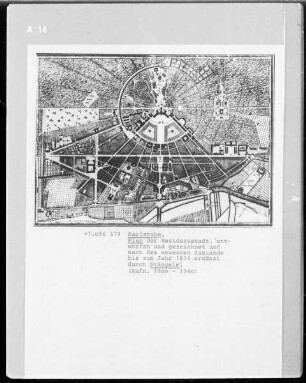 Plan der Residenzstadt