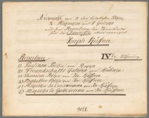 Répertoire de nouvelles danses favorites 4, Klarinette. - BSB Mus.Schott.Ha 9439-2