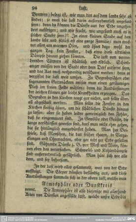 Atmosphäre oder Dunstkreis