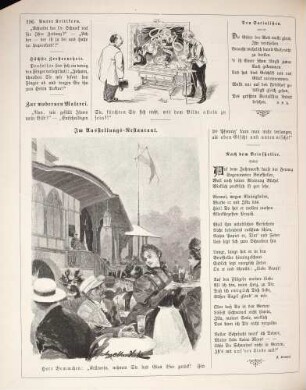 "Zur modernen Malerei" "Im Ausstellungs-Restaurant"