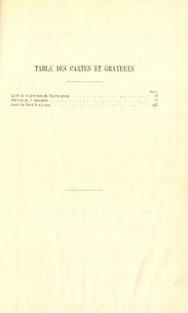 Table de cartes et gravures