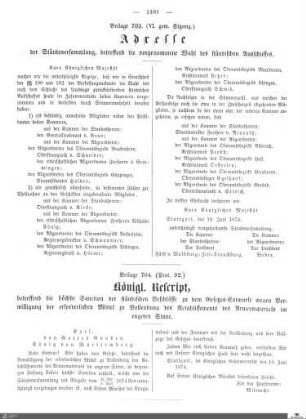 Beilagen zu Protokoll, 92. Sitzung