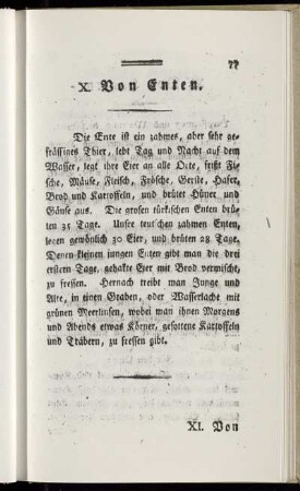 X. Von Enten.