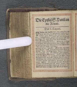 Die Epistel S. Pauli an die Römer.