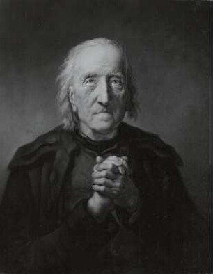 Der betende Alte (Schuhmacher Johann Gottlob Reinhardt, Dresden-Friedrichstadt, Brückenstr. 9)