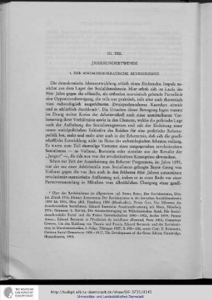 1. Der sozialdemokratische Revisionismus