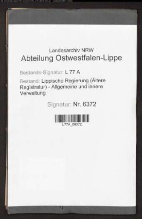 Disziplinarverfahren gegen Obertierarzt Gundlach zu Detmold