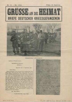 GRÜSSE AN DIE HEIMAT : BRIEFE DEUTSCHER KRIEGSGEFANGENEN