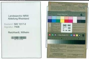 Entnazifizierung Wilhelm Reichhardt , geb. 23.06.1902 (Zirkus)