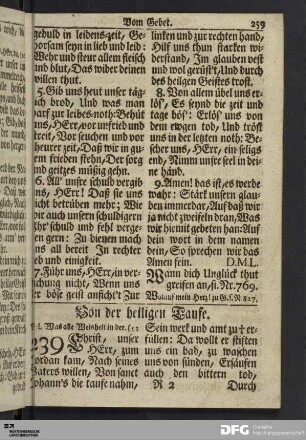 Von der heiligen Taufe.