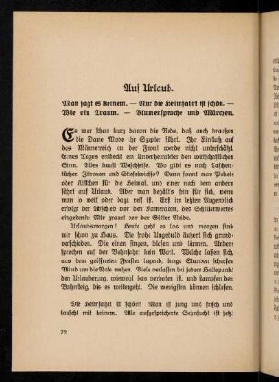 72-75, 9. Auf Urlaub.