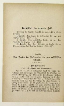 Geschichte der neueren Zeit
